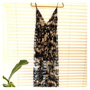 Floral Maxi, Spaghetti Strap, Tie Back